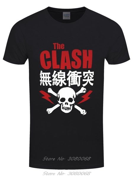 sport the clash bolt red men's black t-shirt loose black men tshirt homme tees t-shirt summer novelty cartoon t shirt base shirt